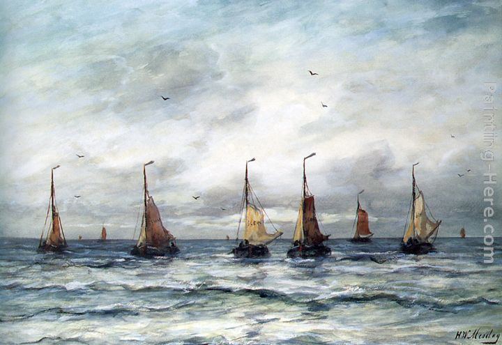 Hendrik Willem Mesdag A Fishing Fleet